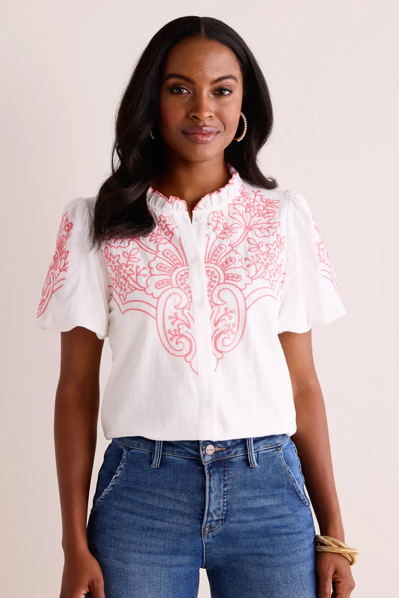Carmen Top- White