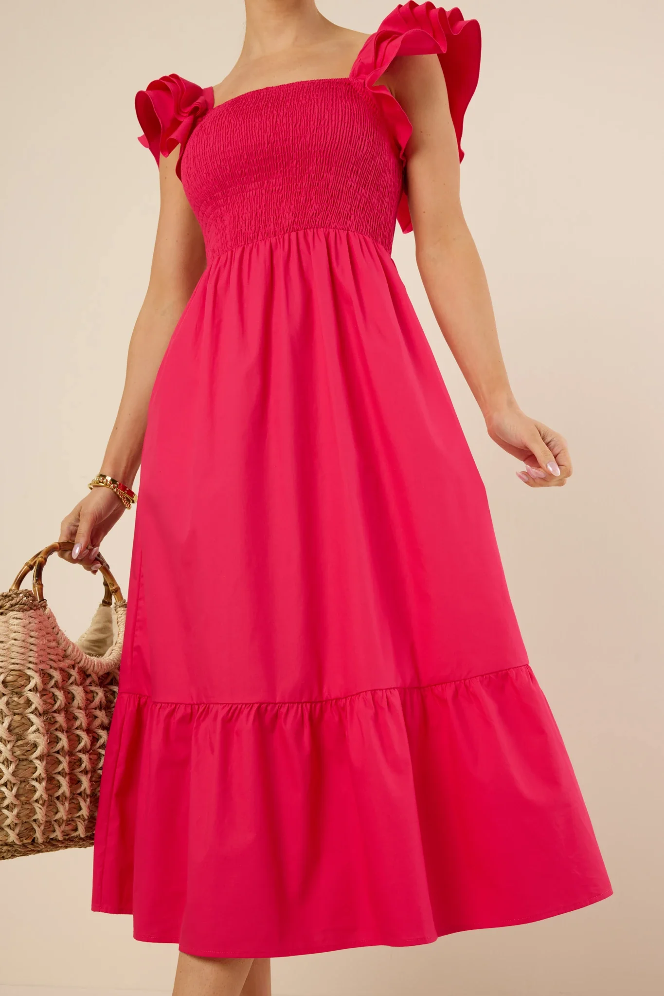 Camden Dress- Fuchsia