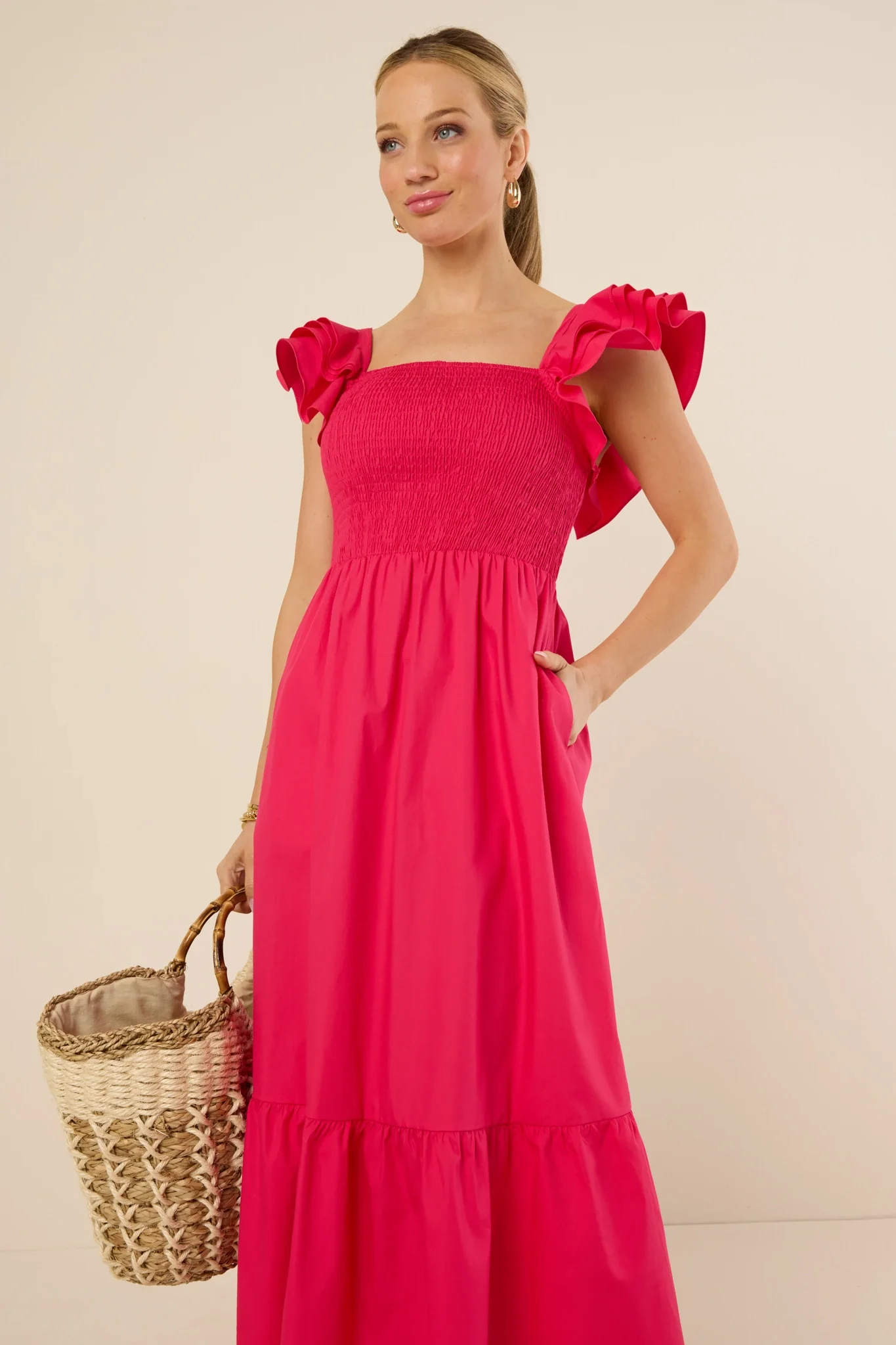 Camden Dress- Fuchsia