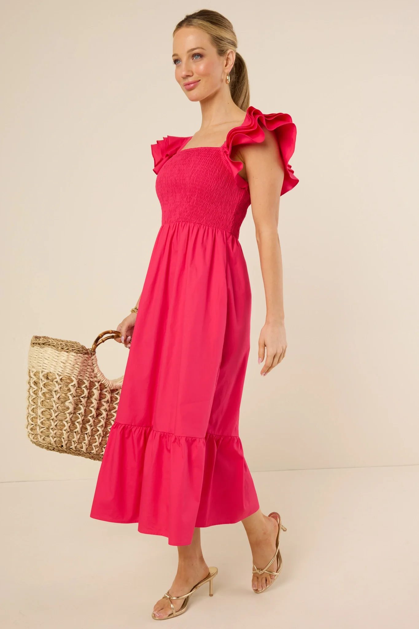 Camden Dress- Fuchsia