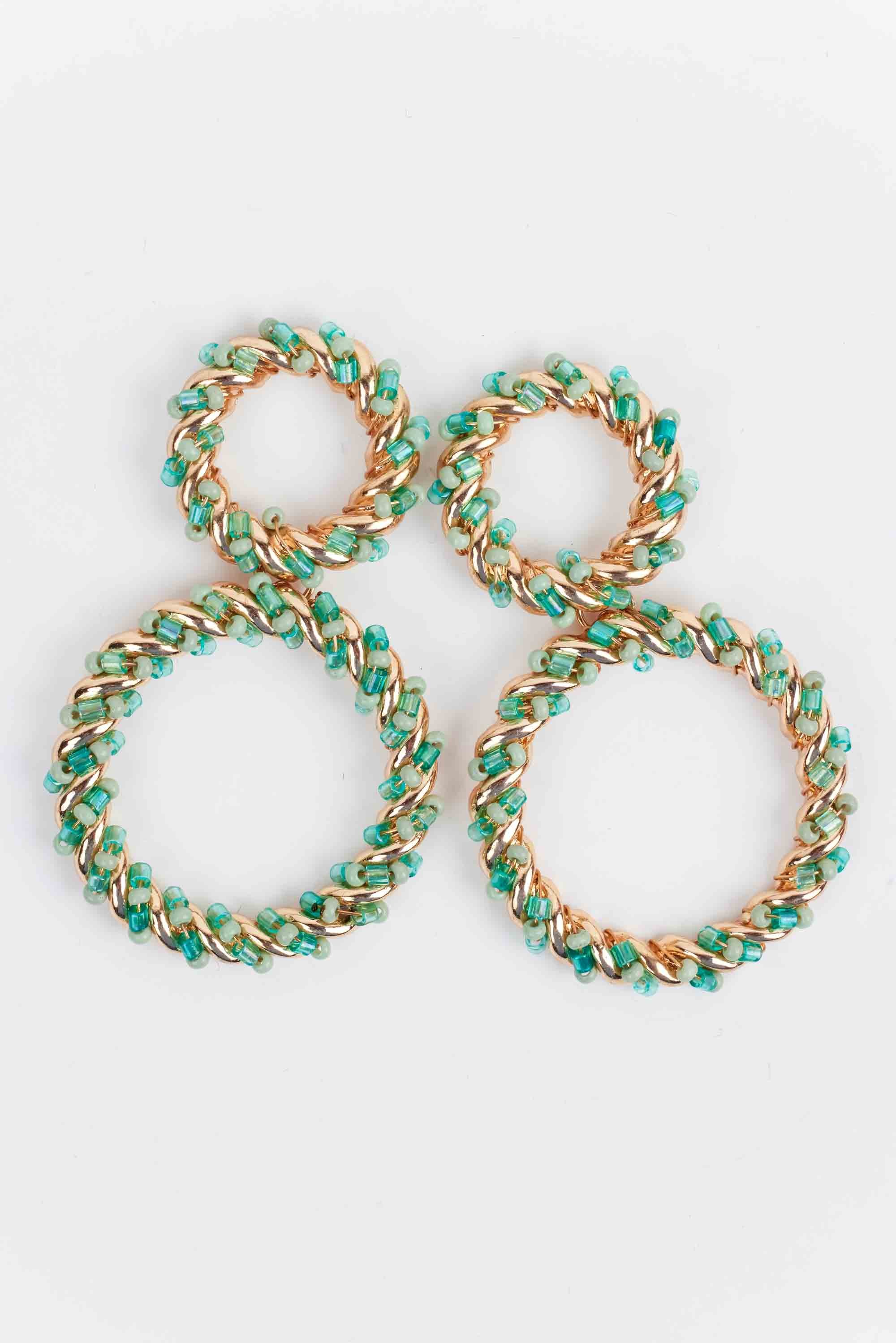Audrey Earrings- Teal