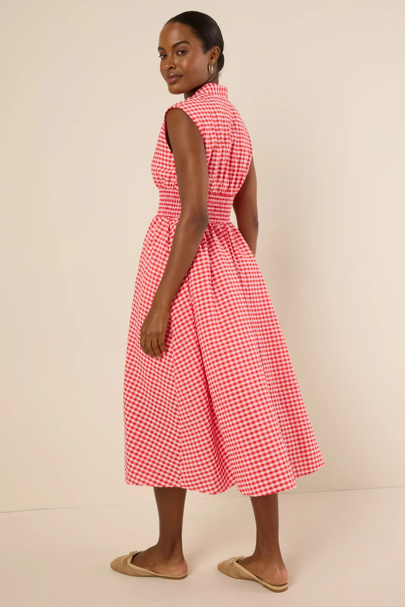 Collins Dress- Red Gingham